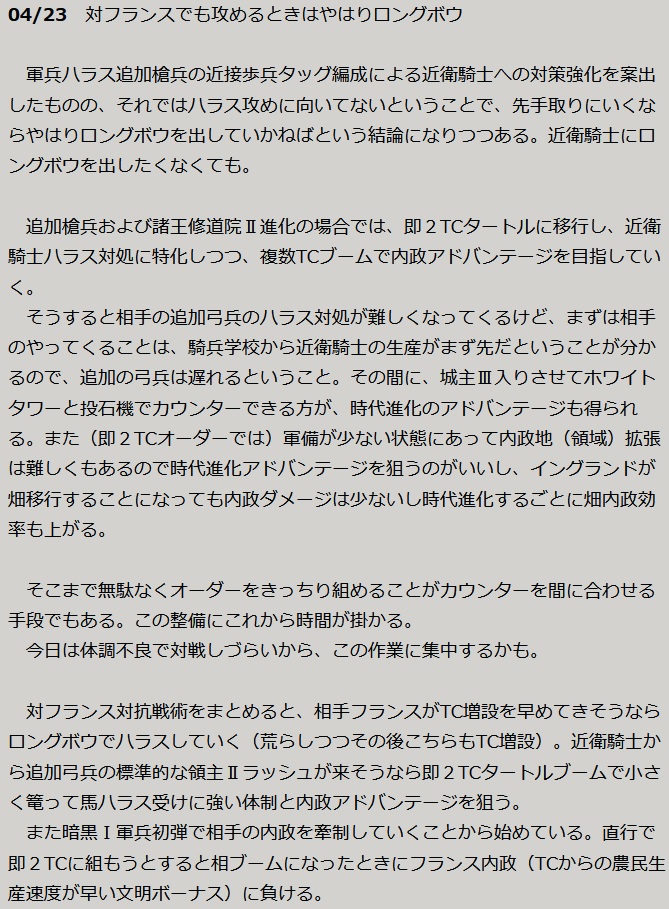 イングランド Vs フランスの概要 Aoe4を将棋する